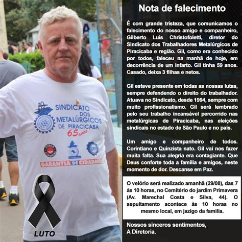 falecimentos em piracicaba hoje.